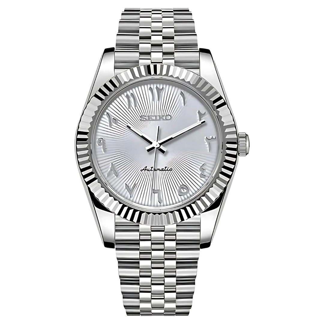 Seiko Mod Glacier White Arabic