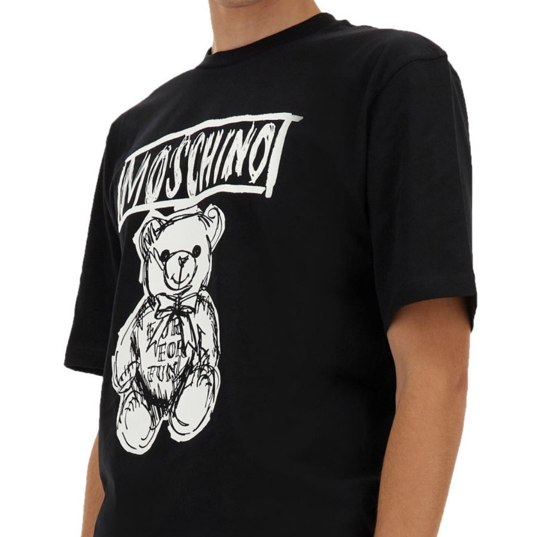 Moschino pamučna majica s motivom medvedića