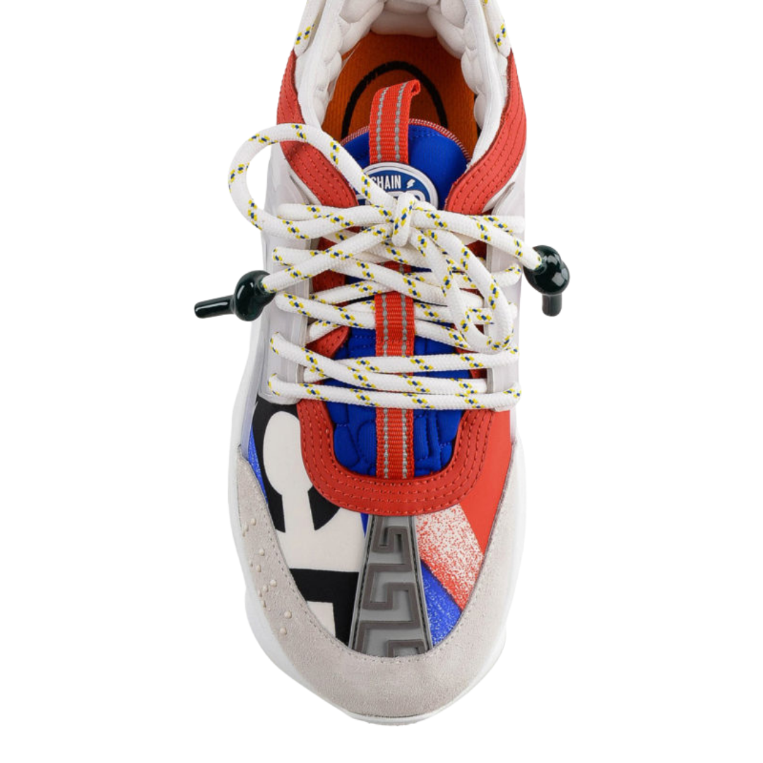 Versace Chain Reaction, White Blue Red