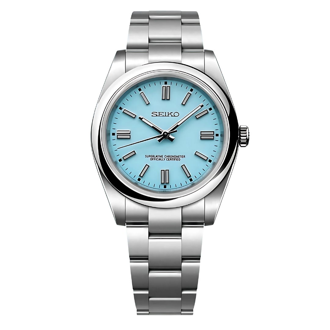 Seiko Mod Oyster Tiffany Blue