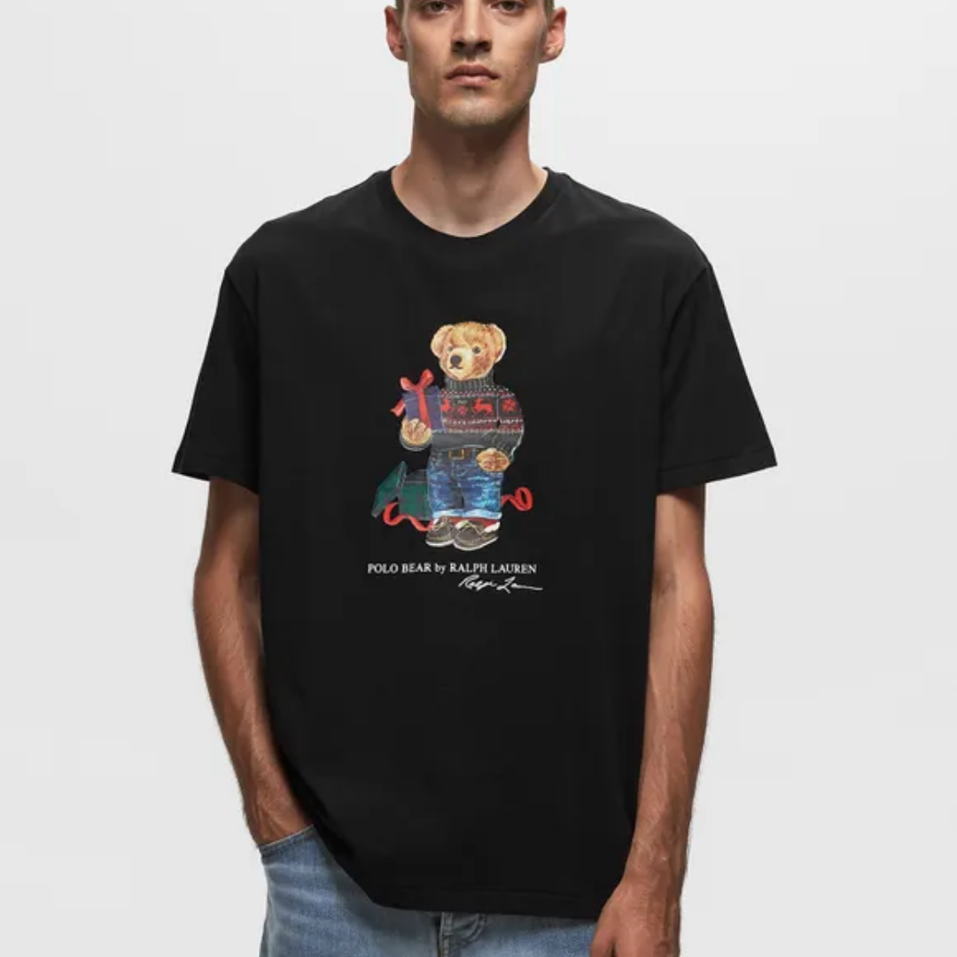 Polo Ralph Lauren majica sa printom Polo Bear | Crna