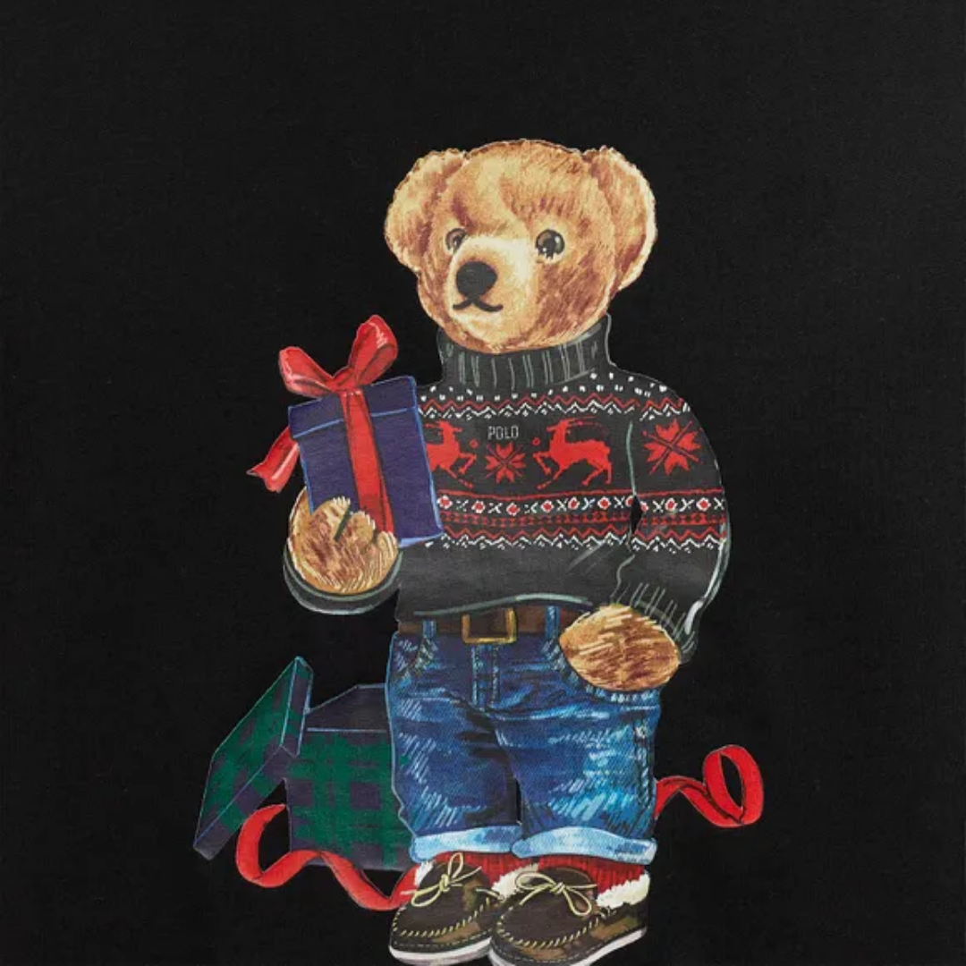 Polo Ralph Lauren majica sa printom Polo Bear | Crna