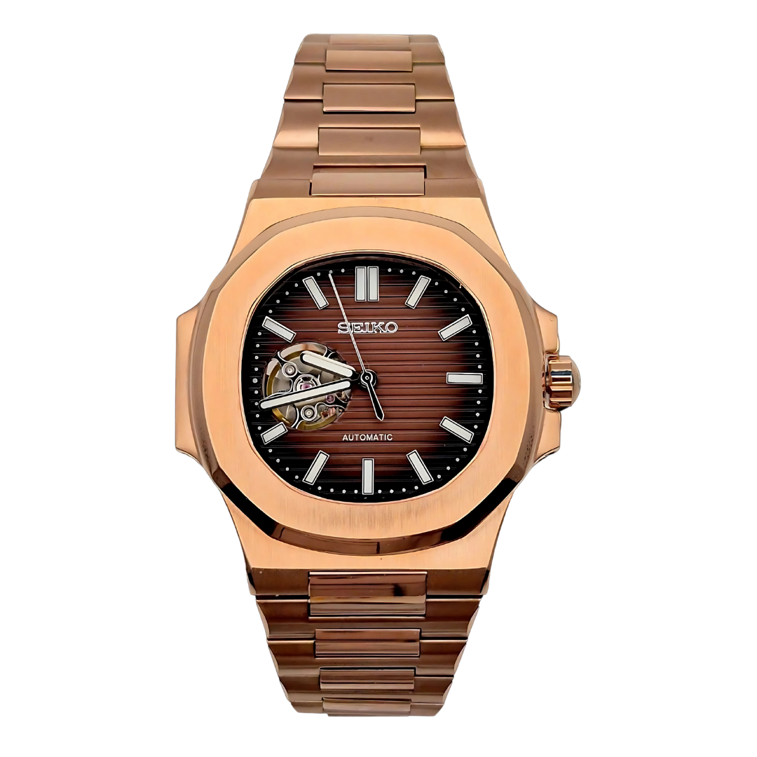 Seiko Nautilus Rose Chocolate Openheart